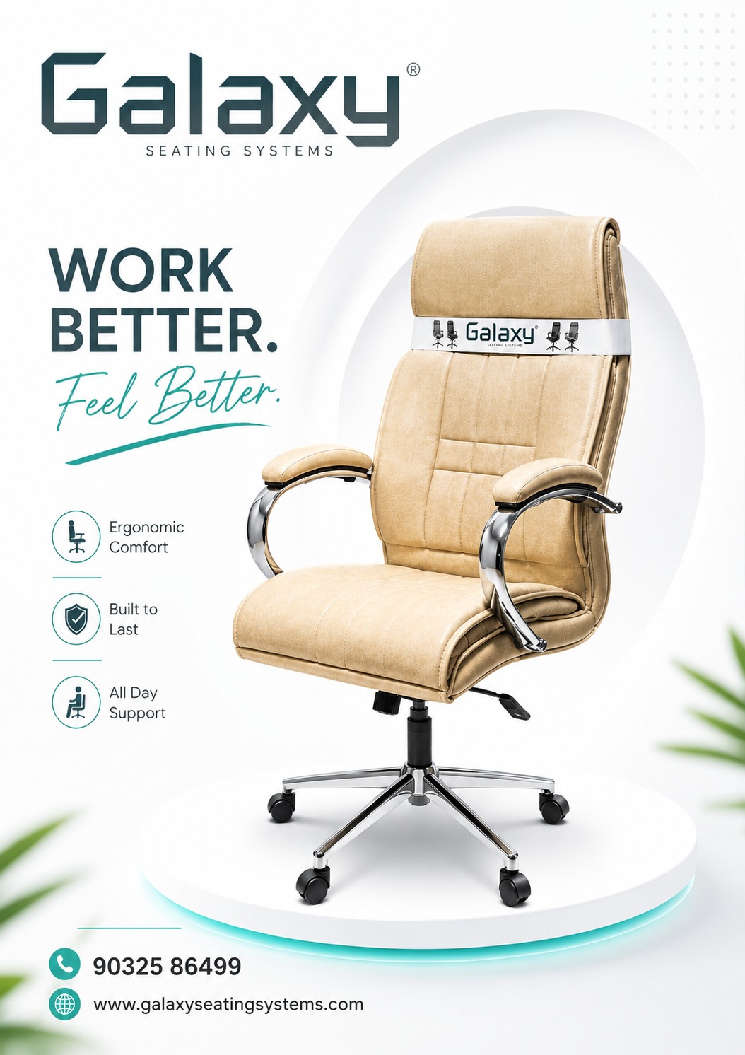 Comfortable Mesh Office Chairs in Hyderabad | Galaxy Seating Systems