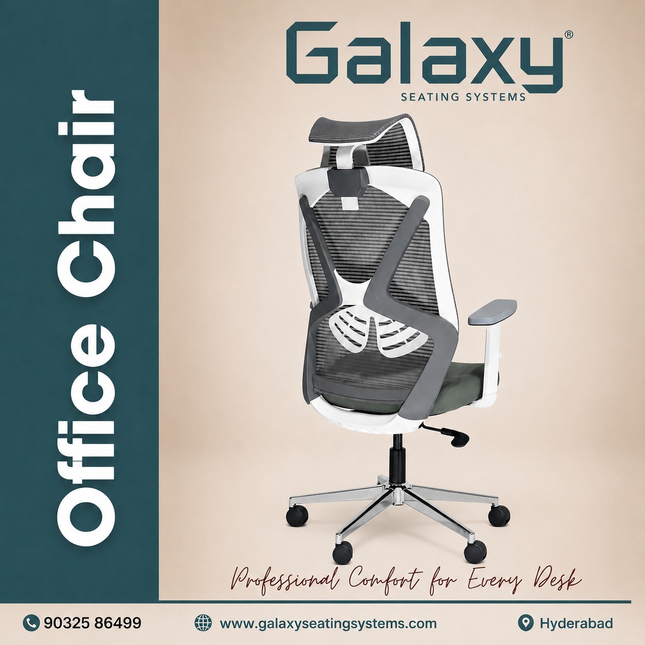 Bulk Office Chair Suppliers for Companies in Hyderabad | Galaxy Seating Systems