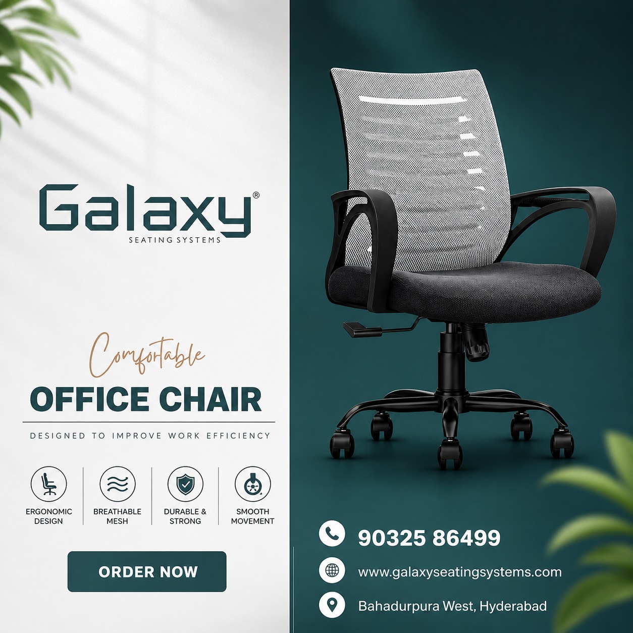 Executive Office Chair Suppliers in Hyderabad | Galaxy Seating Systems