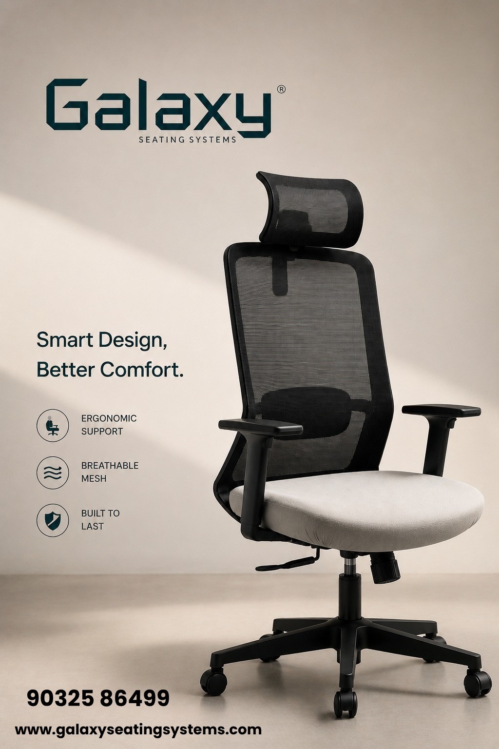 Modern Office Seating Solutions in Hyderabad | Galaxy Seating Systems