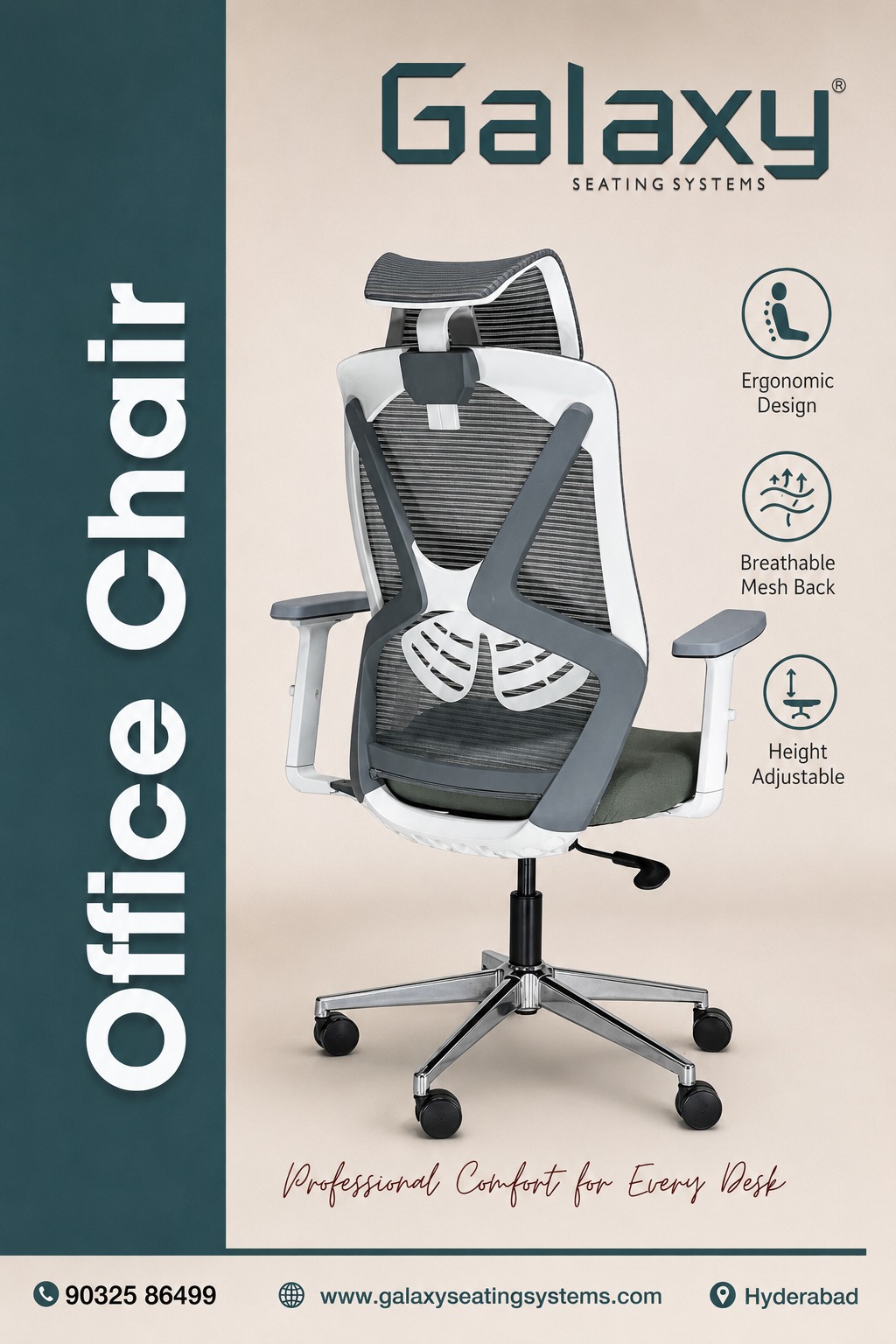 Office Visitor Chairs Suppliers in Hyderabad | Galaxy Seating Systems