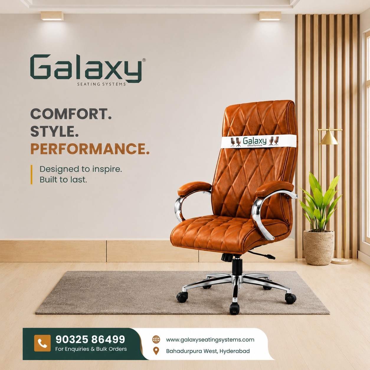 Premium Executive Office Chairs for Cabins in Hyderabad