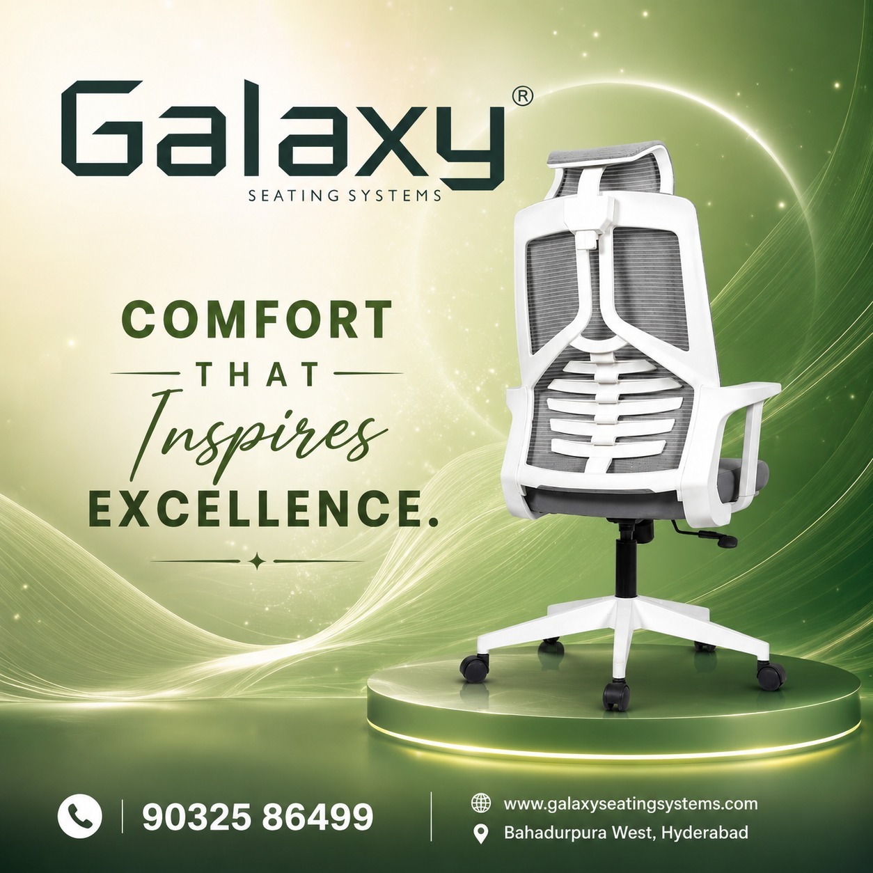Comfortable Office Chairs for Employees in Hyderabad | Galaxy Seating Systems