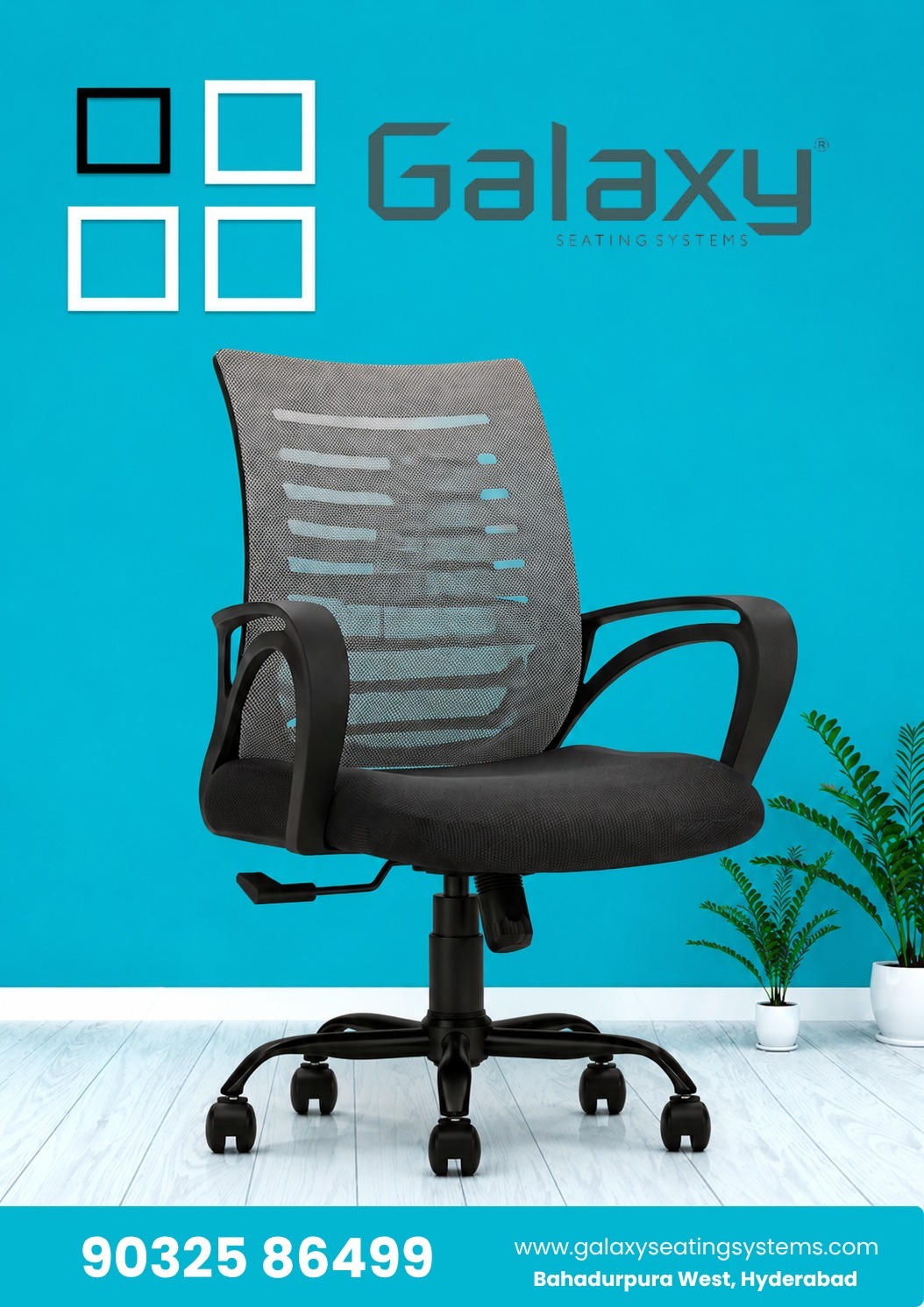 Ergonomic Office Chairs with Lumbar Support Hyderabad | Galaxy Seating Systems