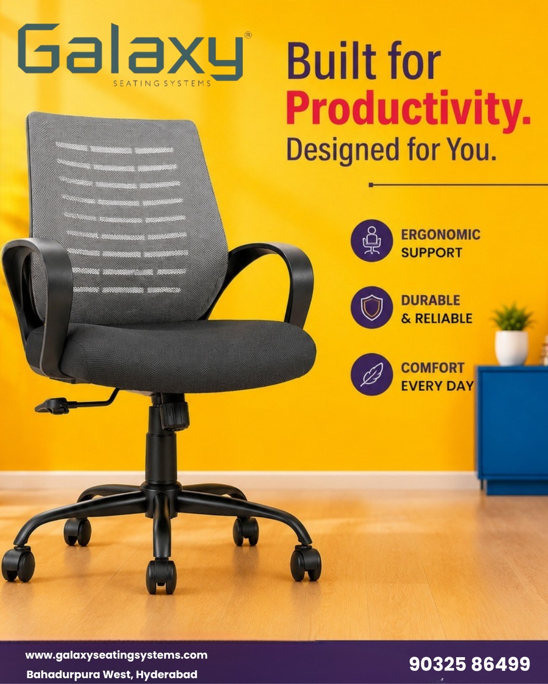 Premium Office Seating Solutions for Corporate Offices Hyderabad